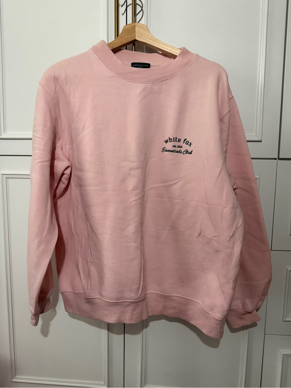 White Fox Boutique Pink Crewneck Sweatshirt